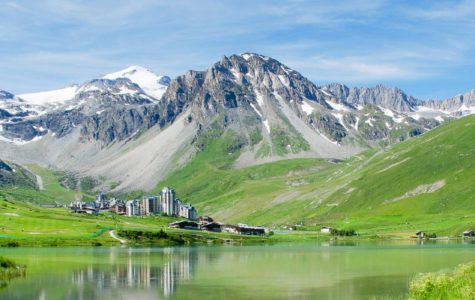 Summer in Tignes, French Alps.