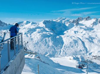 Tignes, overview from the glacier