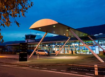 Chambery Airport entrance