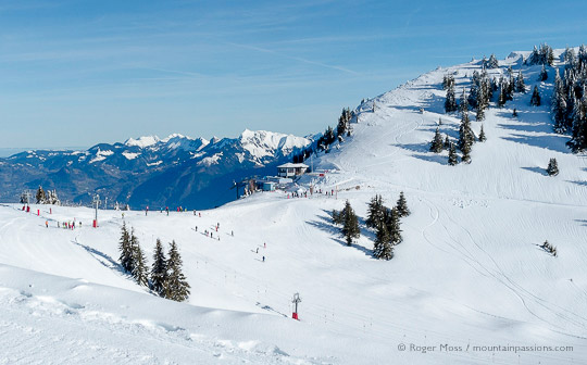 Link between Petit Chatel and Torgon, Portes du Soleil, French Alps