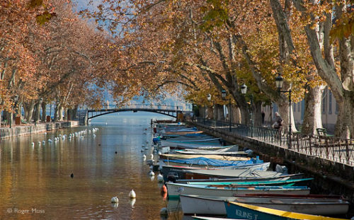 Boats at quayside, Lake Annecy