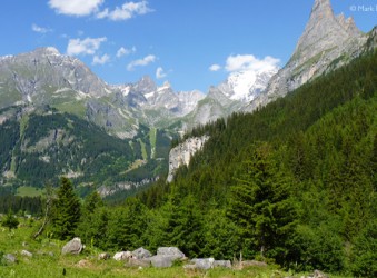 Above Pralognan looking towards the Grande Casse