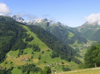 View of the Beaufortain at Areches