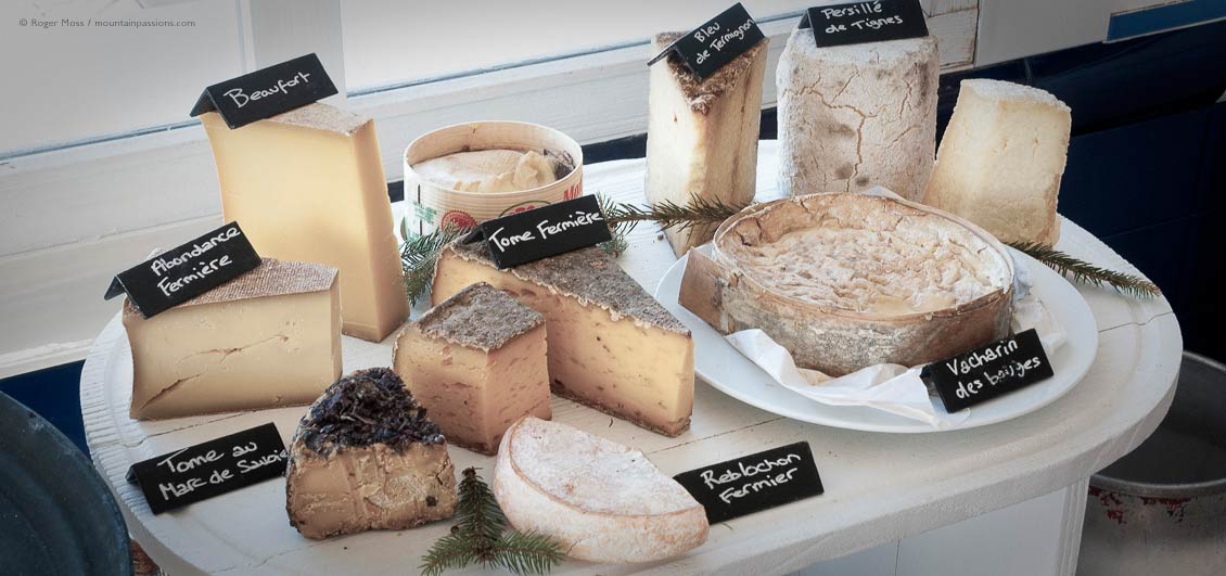 Alpine cheese platter, La Fruitière at La Folie Douce, Val Thorens