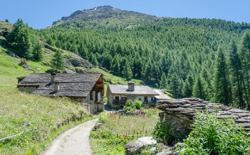 Mountain chalets, Le Monal near Sainte-Foy-Tarentaise