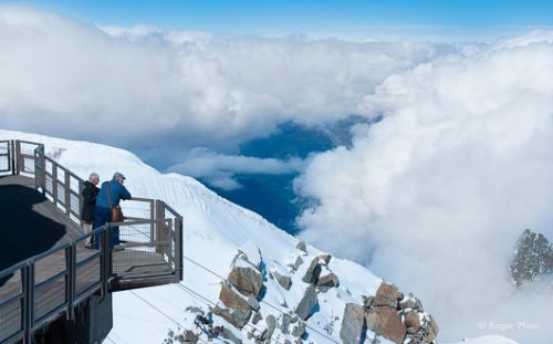 Panoramic terraces on the Aiguille du Midi, Chamonix