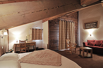 Apartment interior at Hotel Carline, Belle Plagne, La Plagne, Paradiski, French Alps.