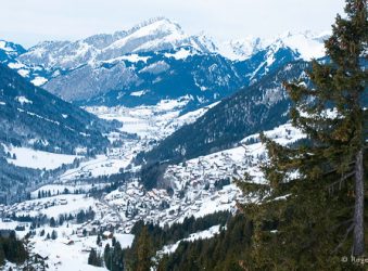 Chatel village overview, Portes du Soleil