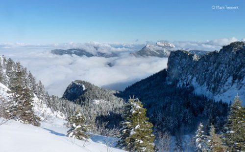 High view of the Massif de la Chartreuse