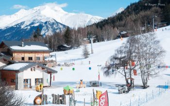 Beginners area and front de neige, La Norma