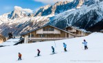 Children learning to ski, Les Houches