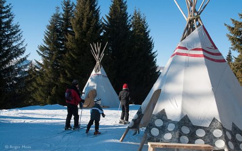 Teepee village for children, Les Gets