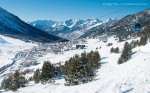 Montgenevre village view from the slopes.