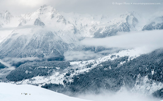 Mountainous view with mist, St Francois Longchamp