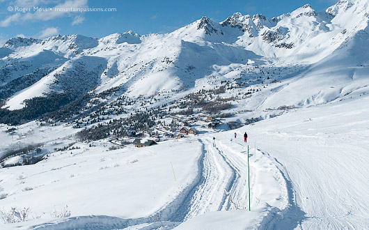 The homeward run to Saint-Francois-Longchamp is a breeze, thanks to low temperatures having kept snow conditions close to perfect.