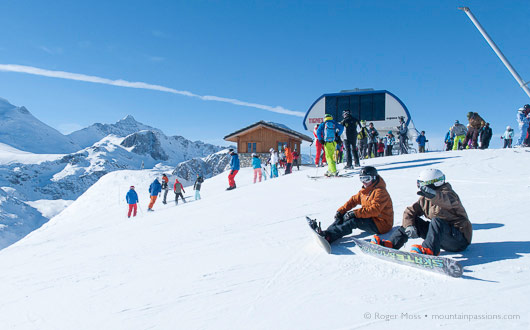 Snowboarders, Val d'Isere