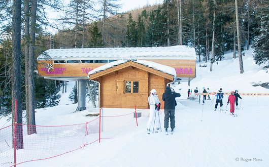 The top of the Turra chairlift in the Termignon sector
