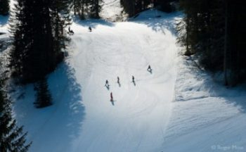 Learners on the slopes at Combloux