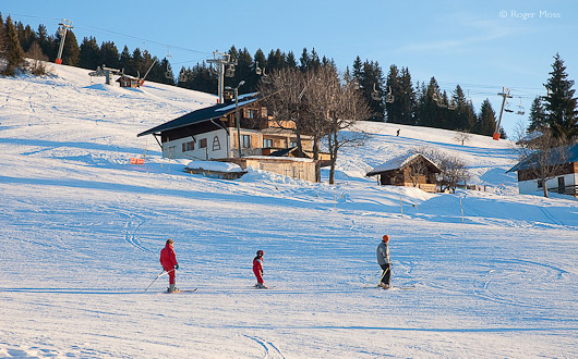 Last run of the day at Crest Voland.