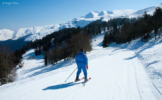 Skier, Cardouet sector, Hautacam