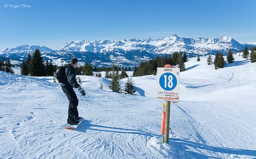 The Saint Gervais sector offers a variety of entertaining tree-lined descents, amid truly spectacular scenery.