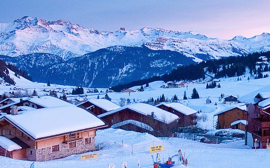 Les Saisies winter sunset