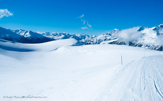 Uncrowded and natural, terrain above Termignon, Val Cenis Vanoise