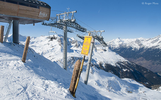 The Punta Bagna chair-lift , Valfrejus
