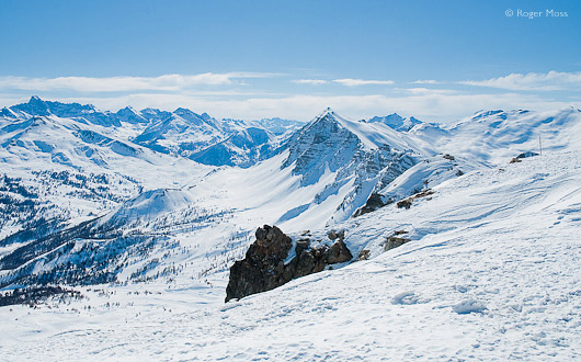 The Pic de Chabrières above Vars, at 2750m altitude.