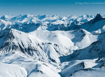 The vast panorama from Pic Blanc, Alpe d'Huez