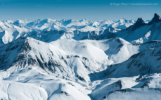 The vast panorama from Pic Blanc, Alpe d'Huez