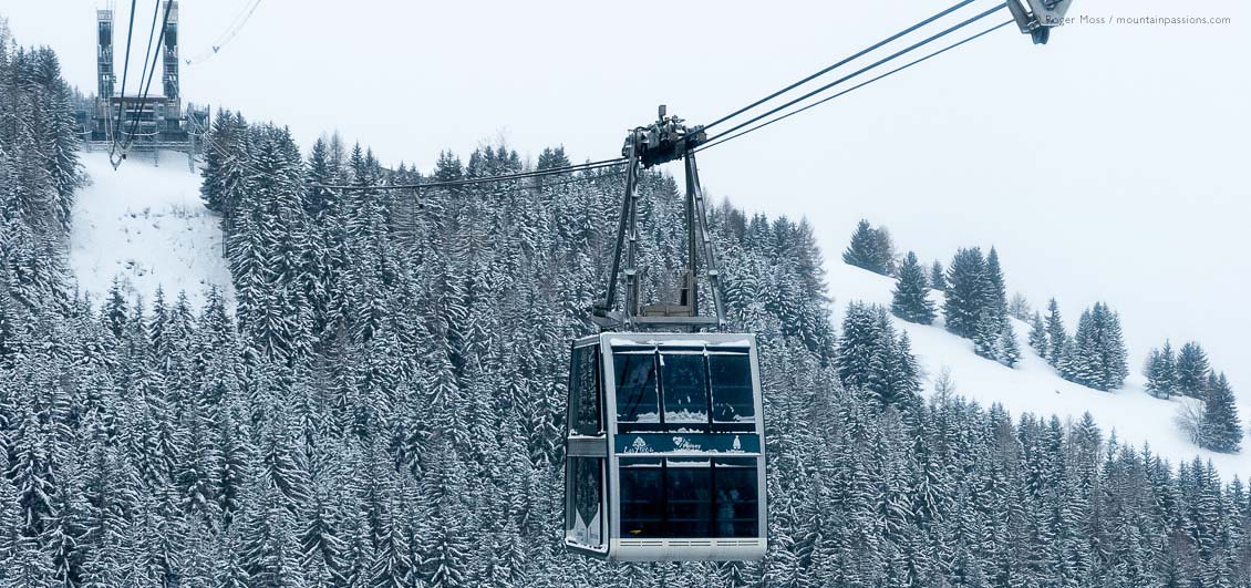 Vanoise Express cable car, Paradiski, French Alps