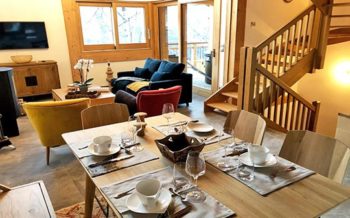 Typical interior of Chalets Caseblanche, St Marting de Belleville, French Alps